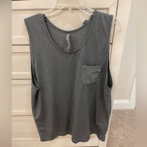 Men’s Vuori Performance Tech Tank Top Gray (XL)
